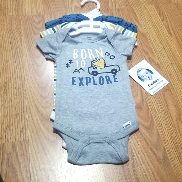 Gerber One Pieces Nwt Gerber 3 Pack Onesies Poshmark